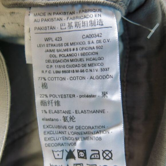 SIGNATURE LEVIS *NWT* Modern Ankle Jegging Size 4 Elastic Waist Mid Rise Gray - Picture 10 of 10